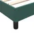 Box Spring krevet bez madracem tamno zeleni 100x220 cm baršun