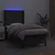 Vidaxl Box spring postelja z vzmetnico LED črna 80x200 cm umetno usnje