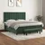 Vidaxl Box spring postelja z vzmetnico temno zelena 180x200 cm žamet