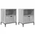 Noćni ormar s ladicama 2 pcs Sivi hrast sonoma 49 x 36 x 61 cm