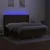 Vidaxl Box spring postelja z vzmetnico LED temno rjava 180x200cm blago