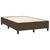 Greatstore Box spring postelja z vzmetnico LED tem. rjava 120x200 cm blago