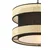 Opviq Luster Halo Hazeran, 40x40cm, Antracit-crni