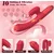 SuperLove Heating & Licking Powerful Rabbit G-Spot Vibrator Red