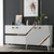 HANAH HOME Komoda Iris White Gold