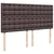 Vidaxl Box spring postelja z vzmetnico temno rjava 180x200 cm blago
