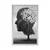 Plakat drevo v podobi obraza - 40x60 white