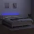 Vidaxl Box spring postelja z vzmetnico LED krem 160x200 cm blago