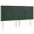 Vidaxl Box spring postelja z vzmetnico LED tem. zelena 160x200cm žamet