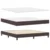 Vidaxl Postelja boxspring z vzmetnico Temno rjava 180 x 200 cm