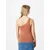 Womens asymmetrical terracotta top