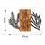 Wallity Zidna dekoracija Triple Herbs - 385, 58 x 85 cm,  Smeđa