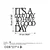 Wallity Zidna dekoracija Its A Good Day To Have A Good Day 187, 70x61 cm, 1.5 mm, IP20, Crna