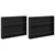 Polica za časopise s policom 2 pcs Crni hrast 100 x 12 x 70 cm