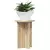 Stalak za biljke 2 pcs Hrast sonoma O29,5 x 40 cm