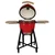 Vrtni keramični žar Kamado - L 18 Red Pro-Tech CHEF 40418_SE_B
