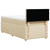 vidaXL vidaXL Box spring postelja z vzmetnico krem 90x190 cm blago, (21291185)