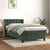 Vidaxl Box spring postelja z vzmetnico temno zelen 90x190 cm žamet