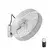 ZEVENTI - Zidni ventilator FANNY 50W/230V mat hrom + daljinski upravljač