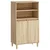 Visoka komoda hrasta sonome 60x36x110 cm od konstruiranog drva