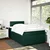 VIDAXL Box spring postelja z vzmetnico temno zelena 120x200 cm žamet