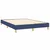 Vidaxl Box spring postelja z vzmetnico modra 140x190 cm blago