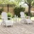 Vrtna stolica 2 pcs Bijelo 83 x 74 x 92 cm Polietilen