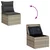 Set sofe s jastukom 8 pcs Svijetlo siva i tamno siva poliratan