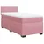 Vidaxl Box spring postelja z vzmetnico roza 90x200 cm žamet