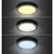 Solight WD171-B- LED plafonsko svetlo LED/12W/230V 3000/4000/6000K crno, kvadratno