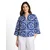 TOM TAILOR Bluza  temno modra / bela