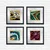 Wallity Set uramljenih slika CAM1920392204, 4 Dela
