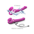 strap-on-me Multi Orgasm Strap-On Vibrator with Licking Stimulator Pink M