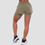 GymBeam Women‘s Pulse Running shorts 2in1 Vetiver