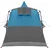 Vidaxl Teepee šotor za 8 oseb s streho Modra 720 x 465 x 295 cm