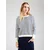 Lollys Laundry Pulover temno modra/bela