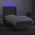 Vidaxl Box spring postelja z vzmetnico LED taupe 100x200 cm blago