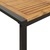 Vrtni stol s U-nogama 140 x 80 x 75 cm od masivnog drva bagrema