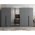 Hanah Home ormar sa reflektujućim staklom Nisa 20598, 315 cm, antracit