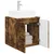 Umivaonik s policom Dimljeni hrast 49,5 x 41 x 62,5 cm