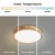Brilagi - LED prigušiva svetiljka WOODLINE LED/48W/230V 3000-6000K hrast prečnik 40 cm +sa daljinskim upravljačem