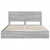 Krevet s od storage Siva Sonoma 200 x 200 cm Konstruirano drvo