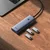 BASEUS Razdelilnik 5 v 1 HUB USB-C na HDMI USB-A USB-C PD 4K - siv