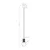 Sollux SL.1714 - Luster na sajli HALO 1xG9/8W/230V, prečnik 12 cm, crne boje