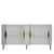 Hanah Home Konzola Nida KB150, 150x75x35 cm, Belo-zlatne boje