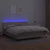 Vidaxl Box spring postelja vzmetnico LED kapučino 180x200 cm um. usnje