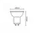 LED sijalica GU10/6W/230V 4000K crna