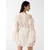 GUESS Koktejl obleka Laurence  bela