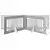 Vrata za pse s postoljem 6 pcs Siva sonoma 100 x 60 cm