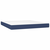 Greatstore Box spring postelja z vzmetnico modra 160x200 cm blago